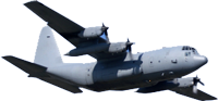 C-130 aircraft used for air deployment of meteorological drifters